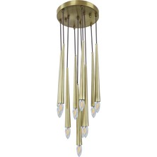 Modi Lighting 10'lu Konik Borulu Sarkıt Modern Avize Mod-Av- 4401-10EY
