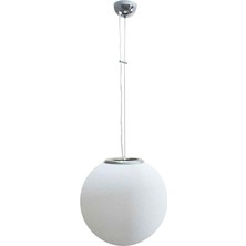 Modi Lighting 20 cm Beyaz Mat Camlı Karpuz Avize MOD-AV-20M