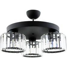 Modi Lighting Venus 3’lü Siyah Plafonyer Avize