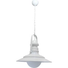 Modi Lighting Camlı Tekli Beyaz Fener Avize MOD-AV-4435-BBY