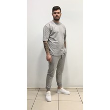 Amor Man Rap Tarz Salaş Pamuk Kısa Kollu Çift Cep Sokak Stili Erkek Eşofman Takımı