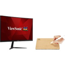 Viewsonic VX2718-PC-MHD 27" 165Hz 1ms (Hdmı+Display) LED Fhd Curved Monitör + Woodpad 7 Grafik Tablet