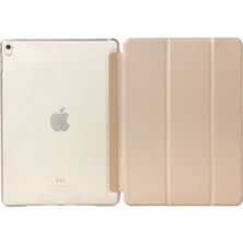 MobaxAksesuar Apple iPad Pro 10.5 Kılıf PU Deri Smart Case A1701 A1709 A1852 Gold