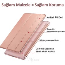 MobaxAksesuar Apple iPad Pro 10.5 Kılıf PU Deri Smart Case A1701 A1709 A1852 Gold