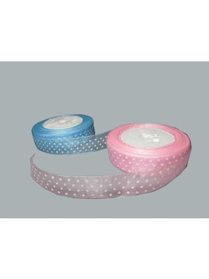 Hayaller Dükkanı Kurdela Organze Puanlı 2 cm Pembe Pk:23 mt