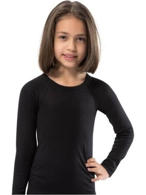 Berrak 849 Termal Kız Çocuk Üst Siyah