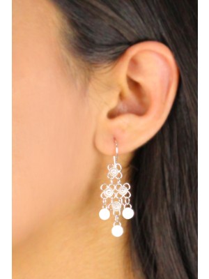 Midyat Nurtaş Gümüş Kişniş Midyat Telkari Gümüş Küpe