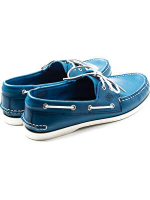 Mavi Erkek Oxford/ayakkabı Ag- 20060 John May Sax Mavı 969 Beyaz