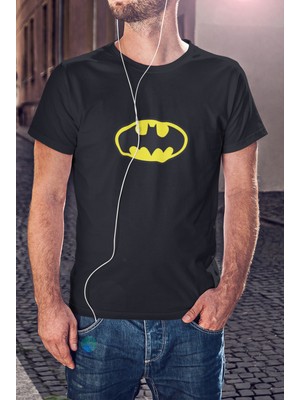 Kio Tasarım Dc Batman Karakteri Logo Baskılı T-Shirt Erkek