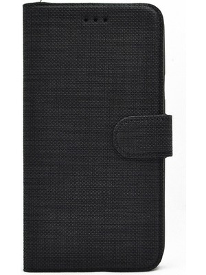 Case Street Huawei P Smart 2021 Kılıf Standlı Kartvizitli Exclusive Spor Cüzdan Siyah