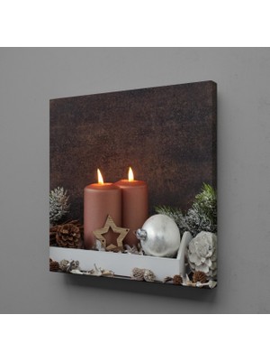 Technopa Ikili Kahverengi Mum 120 x 120 cm