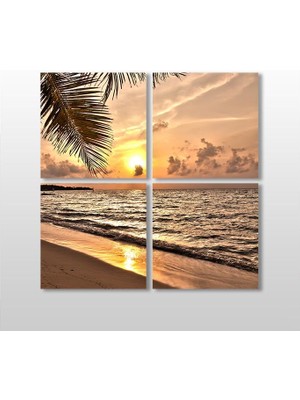 Technopa Gün Batımı Kanvas Tablo 110 x 110 cm