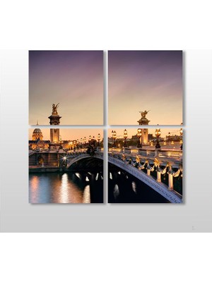 Technopa Köprü  Kanvas Tablo 80 x 80 cm