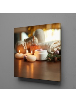 Technopa Beyaz Mum Resimleri 50 x 50 cm