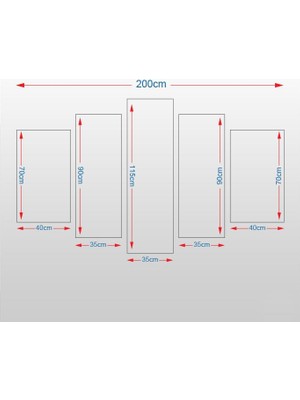 Technopa Kayalar Gün Batımı  Kanvas Tablo 225 x 130 cm