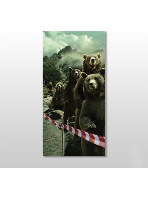 Technopa Ayılar Kanvas Tablo 20 x 30 cm