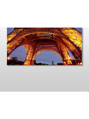 Technopa Eyfel Kulesi Gece Kanvas Tablo 100 x 50 cm