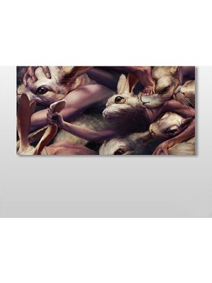 Technopa Hamster Kanvas Tablo 100 x 50 cm