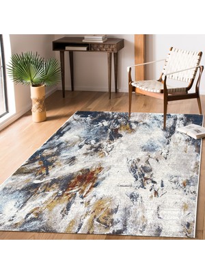 Payidar Halı Feyz'a G6393 Krem/Mavi 160 x 230 cm Modern Halı