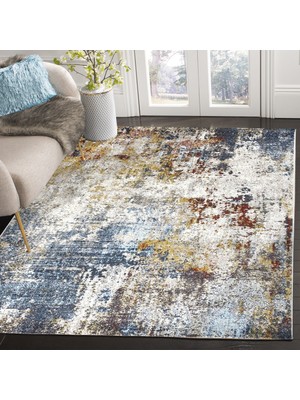 Payidar Halı Feyz'a G6415 Krem/Mavi 120 x 180 cm Modern Halı