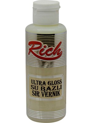 Rich Ultra High Gloss Sır Vernik 120 cc Kolay Uygulama ile Ahşap Yüzeylere Derin Parlaklık Kazandırır