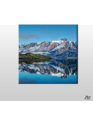 Technopa Dağlar Karlı   Kanvas Tablo 180 x 180 cm