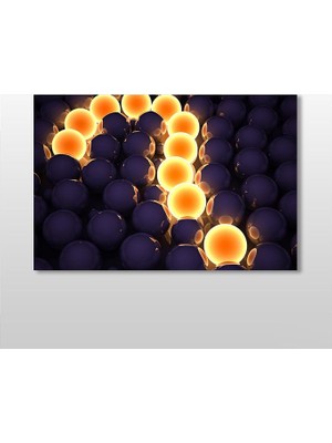 Technopa Neon Top Kanvas Tablo 30 x 20 cm