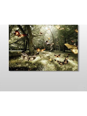 Technopa Kelebekler Kanvas Tablo 120 x 80 cm