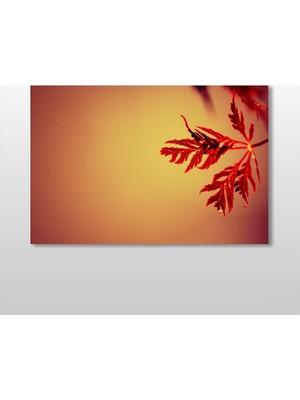Technopa Kızıl Yaprak Kanvas Tablo 150 x 100 cm