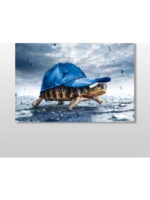 Technopa Kaplumbağa Kanvas Tablo 150 x 100 cm