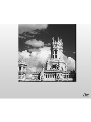 Technopa Beyaz Bulut Kanvas Tablo 30 x 30 cm