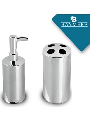 Baymera Sabunluk + Diş Fırçalık Set Üstü Banyo Seti