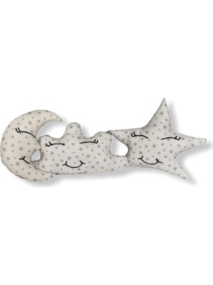 Bebek Özel 3'lü Ay Bulut Yıldız Yastık Seti  Uyku Arkadaşları