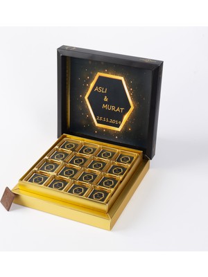 Topal Kadir İsme Özel Sargılı Madlen Söz Çikolatası 32'lili