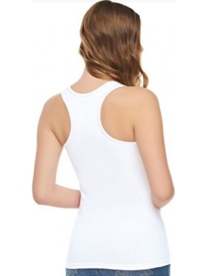 Tutku Kadın Beyaz 6 Lı Paket   Elestan Likralı Spor Atlet 0145