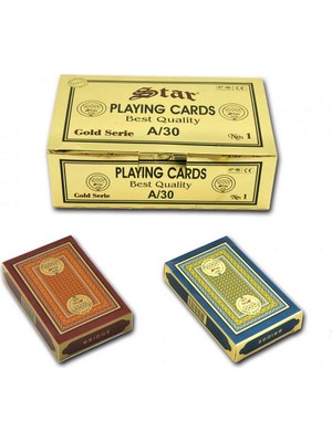 Star Gold Serisi A/30 Iskambil Kağıdı - Çift Deste
