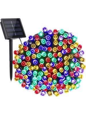 Zigver Solar Güneş Enerjili Dış Bahçe 8 Modlu 10METRE 100 LED Renkli Aydınlatma
