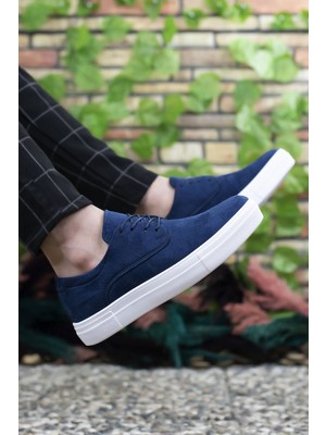 Riccon Lacivert Süet Erkek Sneaker 0012365