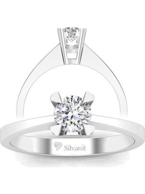 Silvanit Pırlanta 0,50 Karat G Renk Uluslararası Sertifikalı Pırlanta Tektaş Yüzük