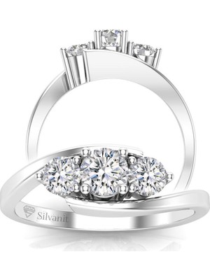 Silvanit Pırlanta 0,60 Karat Pırlanta Tria Yüzük