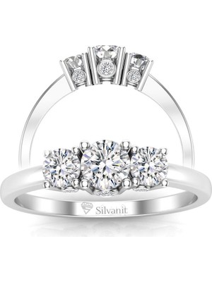 Silvanit Pırlanta 0,76 Karat Pırlanta Tria Yüzük