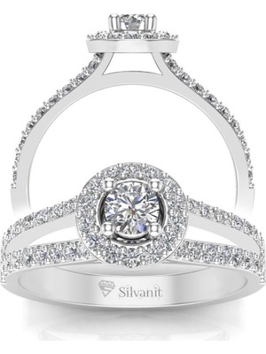 Silvanit Pırlanta 0,60 Karat Pırlanta Fantezi Yüzük