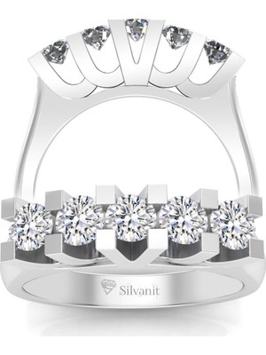 Silvanit Pırlanta 0,60 Karat Pırlanta Beştaş Yüzük