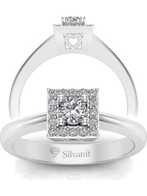 Silvanit Pırlanta 0,20 Karat Pırlanta Fantezi Yüzük