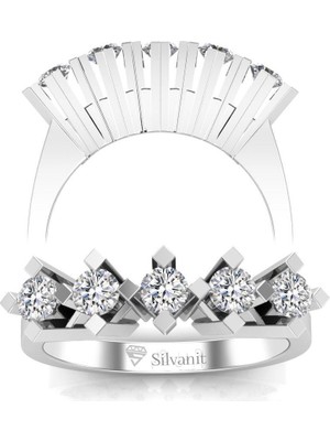 Silvanit Pırlanta 0,55 Karat Pırlanta Beştaş Yüzük