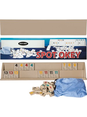 Spot Büyük Boy Plastik Okey Takımı Renkli Okey Taşları ile Eğlenceli Oyun Deneyimi