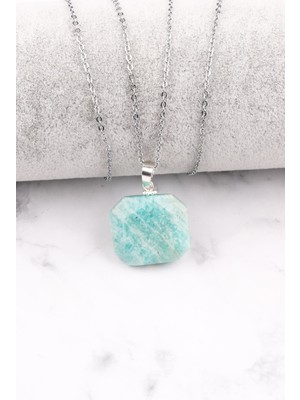 Alibaba Doğaltaş Amazonit Doğal Taş Kolye