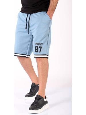 Madmext  Mavi Erkek Regular Fit Şort 5405