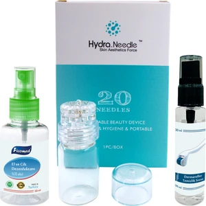 Needle 1.50 mm 20 Altın İğneli Serum Ampul Uygulayıcı Aplikatör Dermaroller