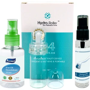 Roller 0.50 mm 64 Altın İğneli Serum Ve Ampul Uygulayıcı Aplikatör Dermaroller